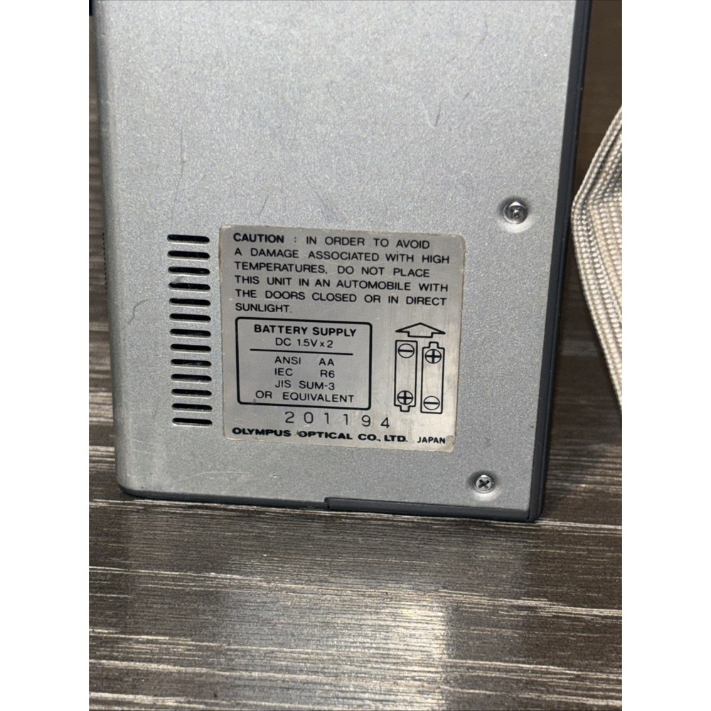 Microcassette Recorder Olympus Pearlcorder S904 As Is , For Parts - Picture 3 of 5